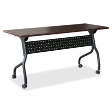 Picture of Lorell LLR59518 Mahogany Flip Top Training Table