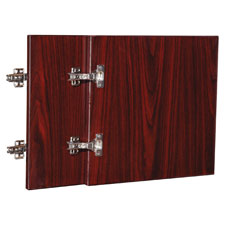 Picture of Lorell LLR59574 Essentials Mahogany Wall Hutch Door Kit