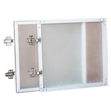 Picture of Lorell LLR59577 Wall-Mount Hutch Frosted Glass Door- 36 in.