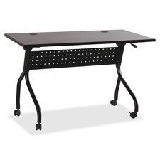 Picture of Lorell LLR60732 Espresso & Silver Training Table&#44; Silver