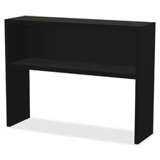 Picture of Lorell LLR79171 Commercial Desk Series Black Stack-on Hutch- 48 in.