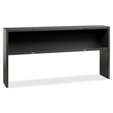 Picture of Lorell LLR79174 Commercial Desk Series Charcoal Stack-on Hutch- 72 in.