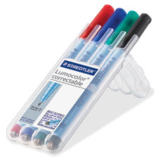 Staedtler STD305FWP41 Lumocolor Correctable Marker Pens- 4 Piece