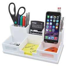 Phone Holder Desk Organizer- Black