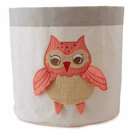 Picture of Little Acron F13S05 Small Baby Orange Owl Bin