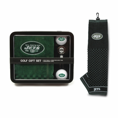 32078 New York Jets NFL Embroidered Towel Tin Gift Set
