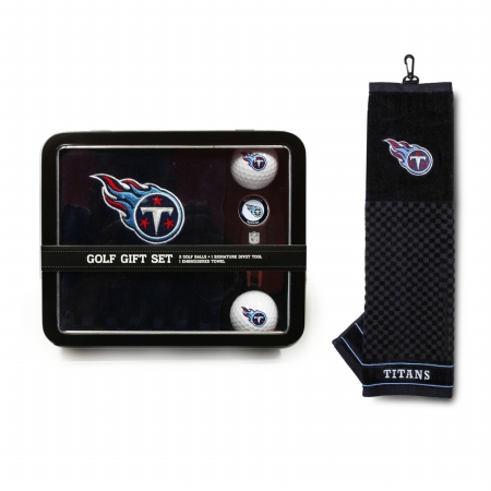 33078 Tennessee Titans NFL Embroidered Towel Tin Gift Set