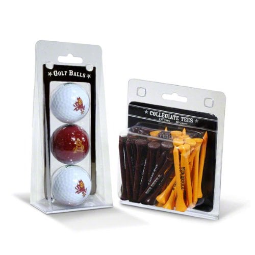 Picture of Team Golf 20399 Arizona State NCAA 3 Golf Balls & 50 Golf Tees Pack
