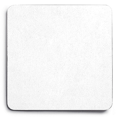 Picture of Wedding Star 41089-08 Personalized Paper Coasters Square- White
