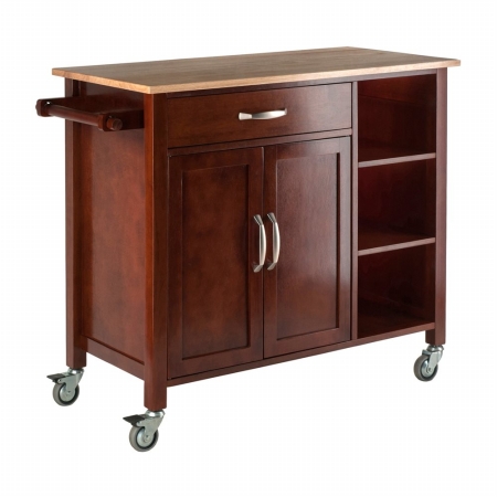 Picture of Winsome Trading 94843 Mabel Kitchen Cart- Walnut