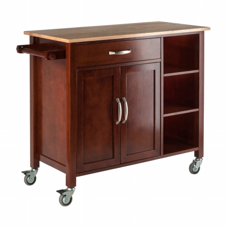 Mabel Kitchen Cart, Walnut