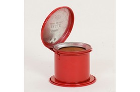 258-B600D 0.5 Pt Metal Red Daub Can