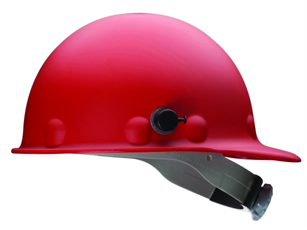 Roughneck P2 Hard Cap, 8-point Ratchet, Quick-Lok Block and 3R Ratchet Headband, P2A, Red