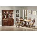 Sunset Trading 6 Piece Pedestal Extension Dining Set with China Cabinet Sunset Trading 6 Piece Pedestal Extension Dining Set with China Cabinet