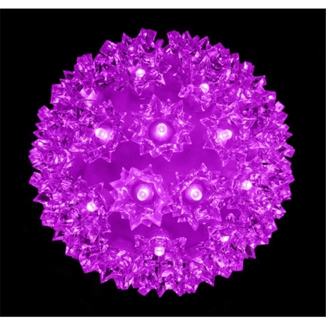 Queens of Christmas S-50SPH-PU-06 6 in. Decorative Sphere Purple LED Light
