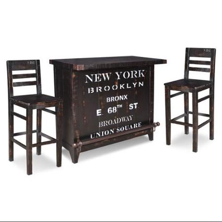 Picture of Sunset Trading Graphic 12 Bottle Wine Bar Set with Storage