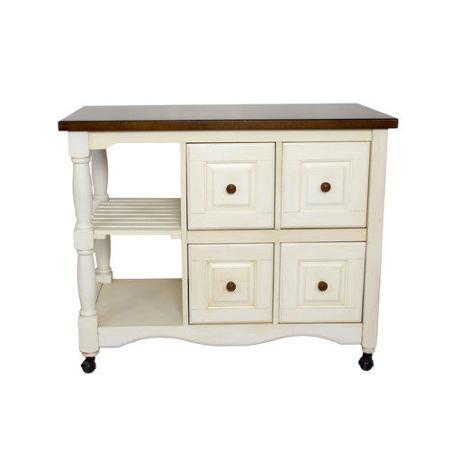 Andrews Four Drawer Kitchen Cart