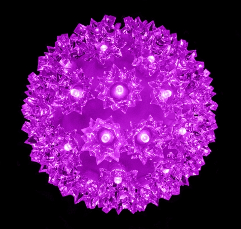 7.5 in. Sphere 100 MM Purple LEDs