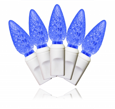 35 Count Blue Decorative LED Light 4 in. Spacing - Blue - 4in.