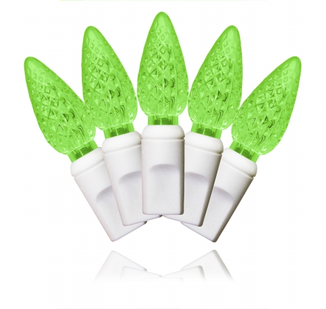 35 Count Frost Green Decorative LED Light 4 in. Spacing