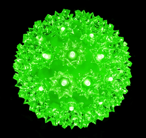 6 in. Decorative Sphere Green LED Light