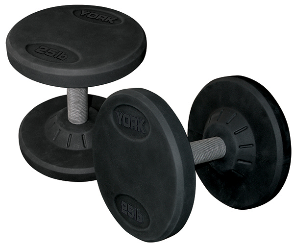 Rubber Pro Style Dumbbell - 100 lbs
