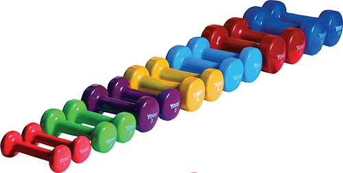 Vinyl Fitbell, Black - 9 lbs