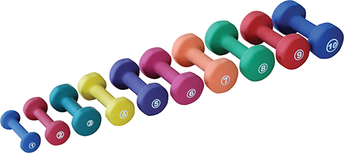Neoprene Fitbell, Coral - 9 lbs