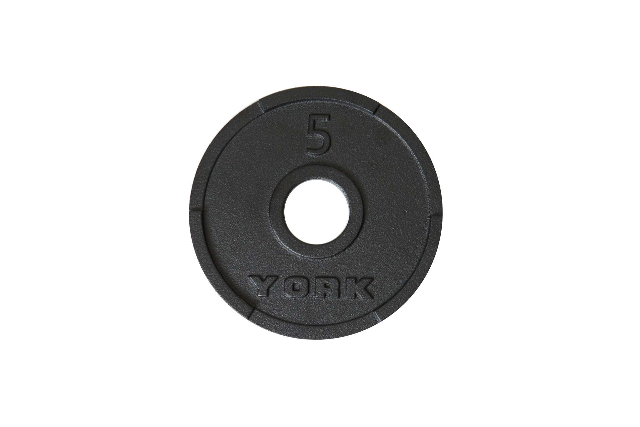G2 Olympic Dual Grip Thin Line Cast Iron Plate, Black - 5 lbs