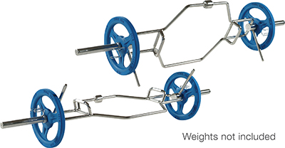 International Multi Hex Dead Lift Shrug Bar with Hi-Lo Handles & Rock