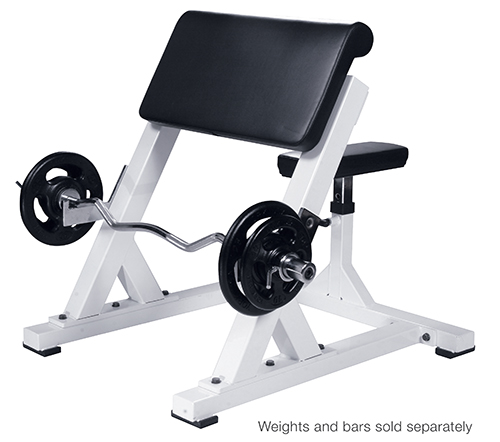 Preacher Curl, White