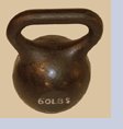 Single Kettlebell- Black - 60 lbs