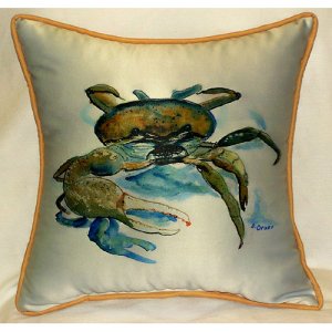 Fiddler Crab Throw Pillow- 18 x 18 in.