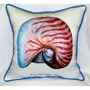 Nautilus Throw Pillow- 22 x 22 in.