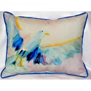 Flying Gull Indoor & Outdoor Throw Pillow- 20 x 24 in.