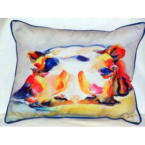 Hippo Indoor & Outdoor Throw Pillow- 20 x 24 in.