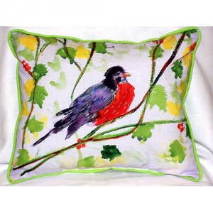 Robin Indoor & Outdoor Throw Pillow- 20 x 24 in.
