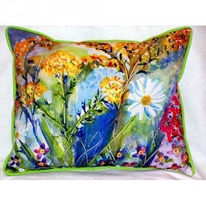 Wild Flower Indoor & Outdoor Throw Pillow- 20 x 24 in.