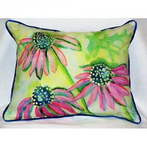Cone Flowers Throw Pillow, 16 x 20 in.