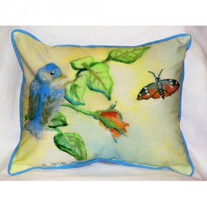 Blue Bird Throw Pillow- 16 x 20 in.