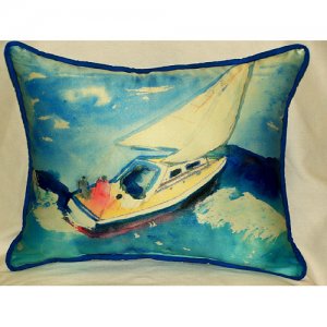 Sailboat Throw Pillow, 20 x 24 in.