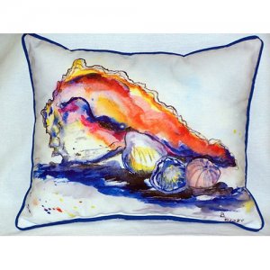 Betsys Conch Indoor & Outdoor Throw Pillow - 20 x 24 in.