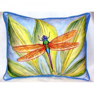 Dicks Dragonfly Indoor & Outdoor Throw Pillow- 20 x 24 in.