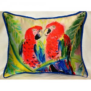 Two Parrots Throw Pillow, 16 x 20 in.