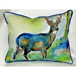 Betsys Deer Throw Pillow- 20 x 24 in.