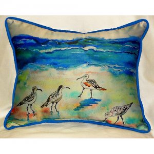 Betsys Sandpipers Throw Pillow, 20 x 24 in.