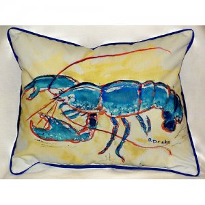 Blue Lobster Throw Pillow- 16 x 20 in.