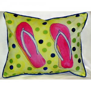 Flip Flops Throw Pillow- 20 x 24 in.