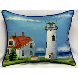 Chatham MA Lighthouse Throw Pillow- 20 x 24 in.
