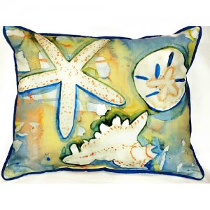 Beach Treasures Indoor & Outdoor Throw Pillow- 20 x 24 in.